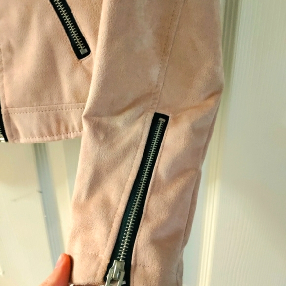 Dusty Pink Suede Jacket - Picture 3 of 6